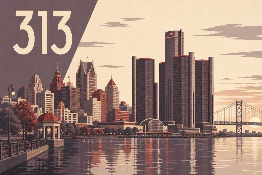 313 Area Code: Detroit, MI — Motor City's Original Code
